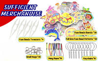 20PCS Perler Hama Cuentas De Fusión 5mm Tableros Claros Con Pinzas Y Cuerdas Para Colgar Anillos Pequeños Para Manualidades DIY Para Niños - details 1