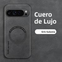 Funda De Teléfono Retro Textura De Cuero PU Magnética Para Google Pixel 10 9 a pro XL 5G TPU Suave Antichoque Con Lámina De Carga Magnética - details 8