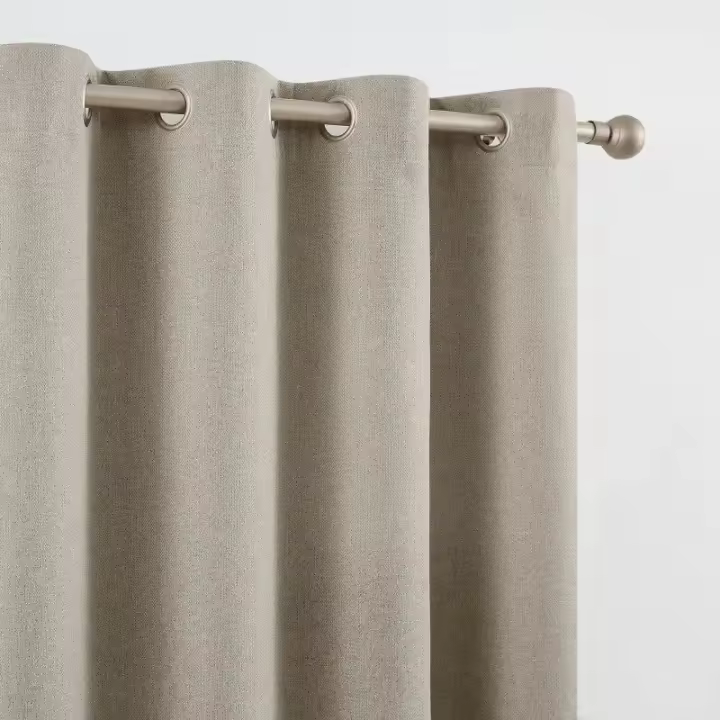 Cortina Blackout, Modelo CD-5380, Color Beige, 140x265cm, 100% Poliéster, Camaltex - 1