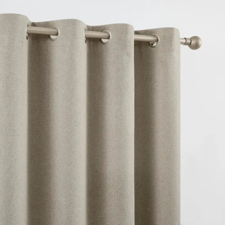 Cortina Blackout, Modelo CD-5380, Color Beige, 140x265cm, 100% Poliéster, Camaltex - 1