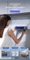 Ventilador de aire acondicionado portátil para montar en la pared, ventilador sin aspas de 3,5*3,3*12,28 pulgadas con 3 velocidades y pantalla táctil LED, adecuado para dormitorio, cocina, baño - details 3