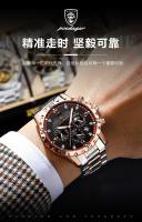 Reloj de cuarzo multifuncional de marca para hombre, reloj luminoso de moda para hombre. - details 2