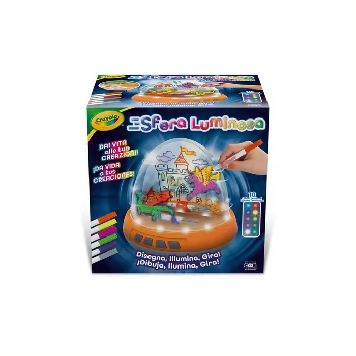 CRAYOLA JUEGO PINTA LA ESFERA LUMINOSA JUEGOS EDUCATIVOS 21x26x26 Cms. - 1