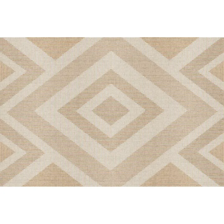 VINILIKO, Alfombra de vinilo Rhombus bicolor sepia, estilo textura impresa - 1