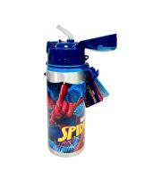 Spiderman Botella de Agua 600ml - Cantimplora de Aluminio con Pajita - details 0