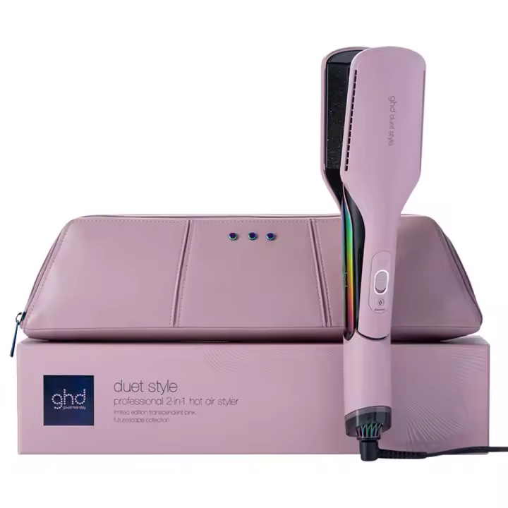 Plancha de pelo de aire caliente 2 en 1 Ghd Duet Style Rosa Nude Profesional | Secado y peinado en una sola herramienta - 1