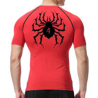 Camiseta De Compresión Con Estampado De Araña Para Hombres Camiseta Deportiva Rápida Secado Tops Para Gimnasio Running Camiseta Básica Guardia Contra Arrugas - details 16