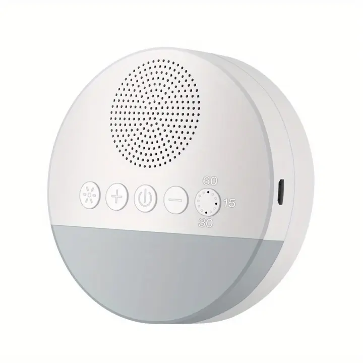 Sleep Sound Máquina de ruido blanco con sonidos calmantes naturales y función de memoria, máquina de ayuda para dormir-Dispositivo de Asistente de sueño portátil, sonido USB y temporizador de sueño para todas las edades - 1