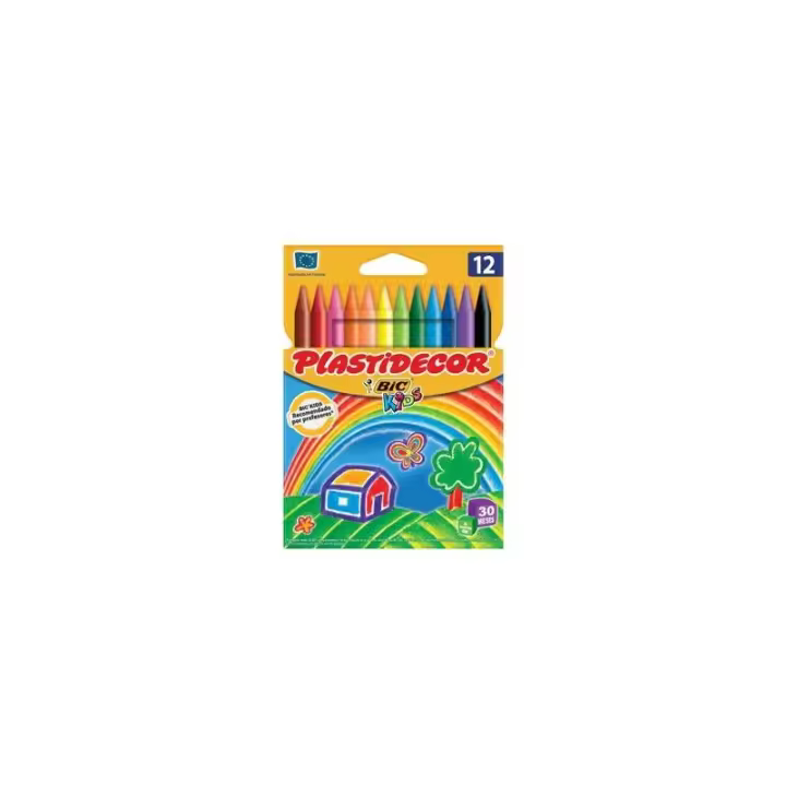 Saló Nova Imatge Ceras Plastidecor Bic Kids 12 Colores Mezclables No Tóxicas - 1