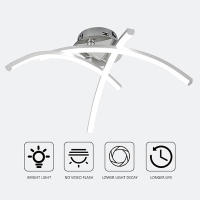 Lámpara De Techo LED Moderna 24W Regulable Nordic Creativa Para Iluminación Interior AC 85-265V Absorba Aluminio Y Acrílico - details 19