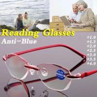 Gafas De Lectura Antir Luz Azul Vintage Ultraligera Para Mujer Y Hombre Gafas Opticas Presbicia Sin Montura Para Ojos - details 2