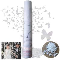 PACK DE 12 CAÑONES DE CONFETI CON FORMA DE MARIPOSAS 80CM SINI - details 3