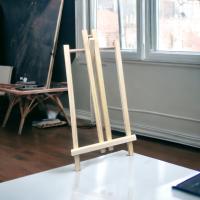 Caballete de Madera de Pino MINOKUA 50cm - Plegable para Pintar y Exhibir Cuadros - Fabricado en Europa - details 1