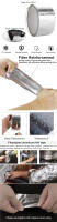 Cinta Reflectora Térmica De Aluminio En Fibra De Vidrio Resistente Al Calor 10M HVAC Escudo Térmico Adhesivo Para Protección Contra La Calor - details 0