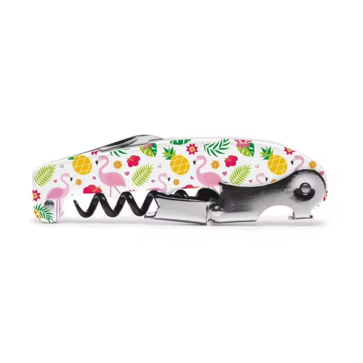 KOALA BODEGA Sacacorchos Espiral Inox 10,7x1,4x3,3CM Blanco Decorado Diseñado en España Material 100% saludable - 1