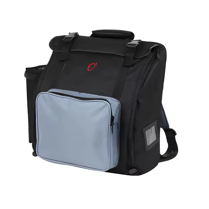 funda acordeon 120 bajos (medidas internas: 52x47x23cm) negro/gris - 1