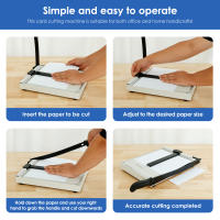 Cortadora De Papel Segura Antideslizante Trimmer Versátil Estable Para Oficina Artesanía O Fotos - details 5