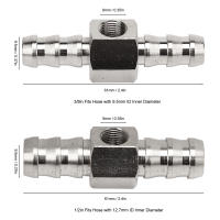 Adaptador De T De Presión De Combustible Qiilu De Acero Inoxidable 304 Con Goma Para Medidor O Sensor De Alta Performance - details 8