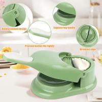 Moldes de dumpling de impresión de forma de dumpling 2 en 1, Ravioli Maker, Prensa de dumpling manual, Embalaje de piel, Fabricante de piel de dumpling, Molde de dumpling - details 1