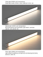 Lámpara De Noche LED Con Sensor De Movimiento Tipo-C USB En Tres Colores Para Armario De Cocina Dormitorio Iluminación Interior - details 9