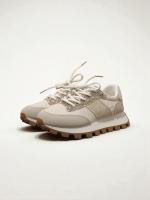 Zapatillas Deportivas con detalle de Brillos y Plataforma Sneakers Mujer Negro y Dorado - lhd-107 - details 0