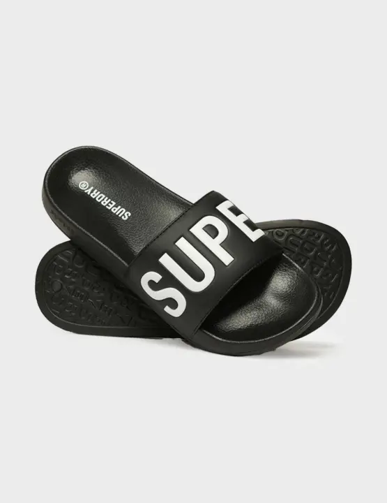 Superdry Core chanclas negras para hombre - 1