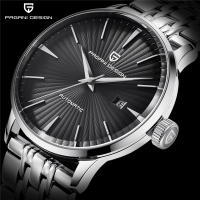 Reloj Mecánico PAGANI DESIGN Para Hombre Resistente Al Agua De Acero Inoxidable Deportivo Y De Moda Con Display Sin Números Corona a Prueba De Agua Y Cierre Push Button Hidden Clasp - details 12