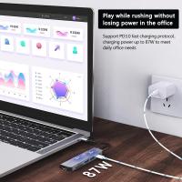 FGNS.Hub USB C,  Adaptador 6 en 1 ,  Adaptador USB C Hub a HDMI 4K 30Hz, 1 USB 3.0,1 USB 2.0, PD 87W, SD/TF Lector Tarjeta para MacBook Pro/Air M1, DELL, HP, Lenovo, Steam Deck y Otros Dispositivos Tipo C (4K HDMI USB3.0 USB2.0 Lector de Tarjetas SD/TF 87 - details 2