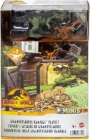 MATTEL - Jurassic World - Minis Set de juego Ataque del dinosaurio gigante - Dinosaurio con accesorios de juguete - Divertido - Regalo Original - Edad recomendada mayores de 4 años - details 0