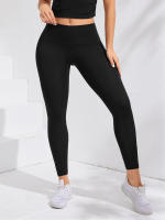 Leggings De Yoga Para Mujer Cintura Alta Suave Talla Sin Línea Deportivas Fitness Running Pantalones De Gimnasio De Pierna Larga - details 6