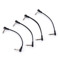 Kit De Cables De Patch Planos Ggiant AC-8 Pedal De Efectos Para Guitarra Con Conectores De Ángulo Recto De 1/4 Pulgada Longitud De 6 Pulgadas 4 Packs - details 5