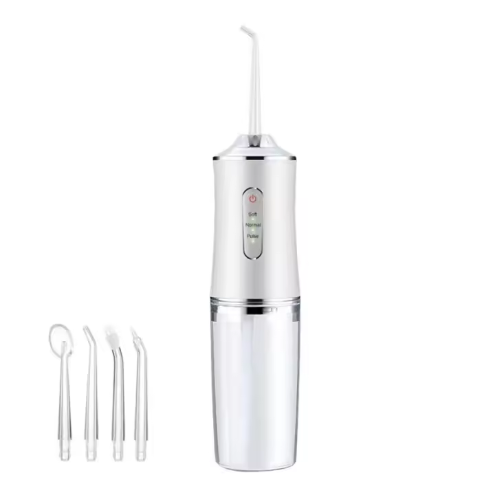 Irrigador Oral Portátil Flosser Dental Con 4 Punzantes USB Recargable 220ml 3 Modos De Uso Jet De Agua Para Higiene Bucal PH260 - 1