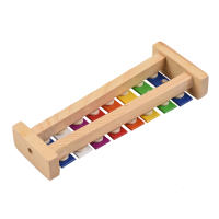 Xilofón De 8 Teclas Tamaño Compacto Glockenspiel Con Placa De Aluminio Colorida Y Mallets De Madera Instrumento De Percusión Musical Regalo - details 10