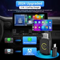 Adaptador inalámbrico Mini Android Auto y adaptador inalámbrico Carplay, adaptador inalámbrico Carplay 2 en 1 Para Carplay with Cable OEM Android Auto Car, adaptador inalámbrico CarPlay para iPhone IOS 10 +/Android 11 +, USB-C/USB - details 4