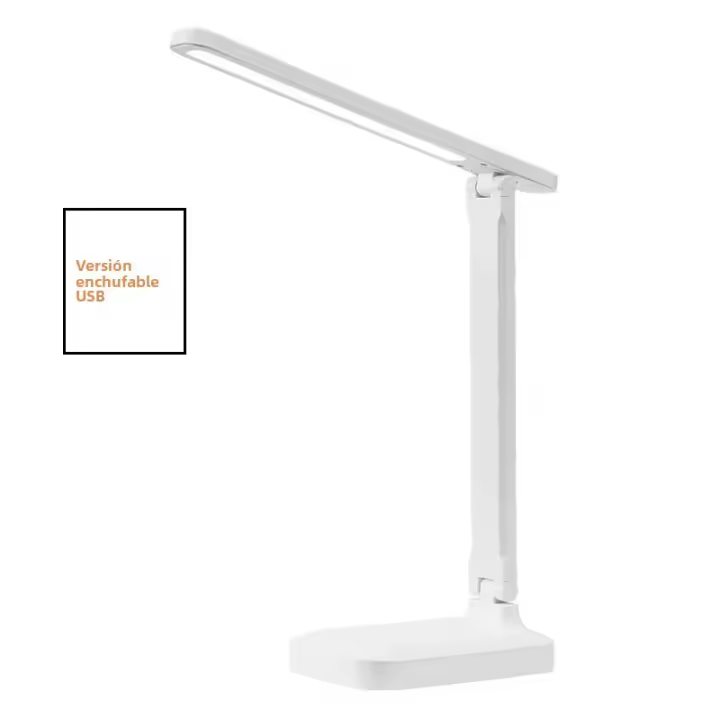 Lámpara De Mesa Plegable Con Protección Ocular Y Control Táctil LED Para Estudiar Y Dormitorio Carga USB Regulable En Brillo - 1