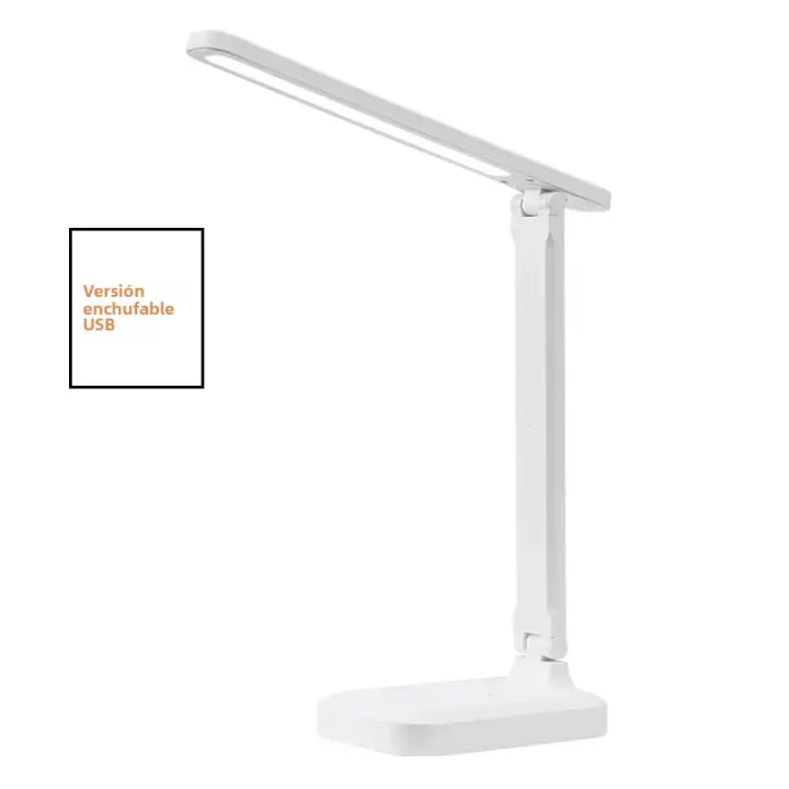 Lámpara De Mesa Plegable Con Protección Ocular Y Control Táctil LED Para Estudiar Y Dormitorio Carga USB Regulable En Brillo - 1