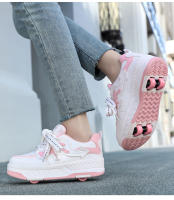 Nuevos Patines LED Para Niñas Cuatro Ruedas Invisible Zapatillas De Rodar Para Niños Y Niñas Algodón Transpirable Caña De Madera Material De Suela De Goma - details 12