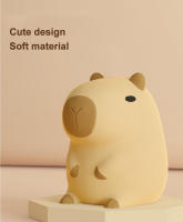 Lámpara Nocturna Para Niños De Silicona Capybara Cartoon USB Recargable Con Temporizador Y Regulación De Brillo Luces De Noche Decorativas Para Habitación - details 7