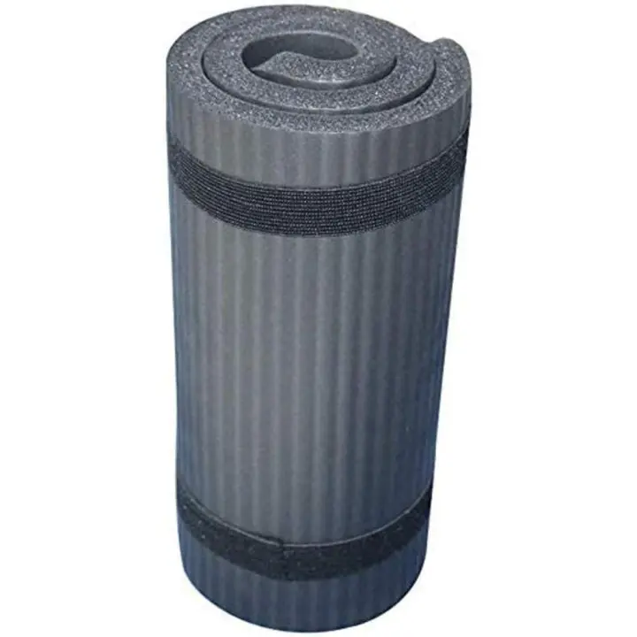 Rodilleras para yoga, rodilleras para pilates, alivio de rodillas, codos, antebrazos y muñecas | Rodilleras para entrenamiento | Rodilleras pequeñas para yoga, 60 x 25 x 1,5 cm, color negro - 1