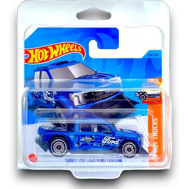 HOT WHEELS :  F-150 Lighning Custom - Ford - HW Hot Trucks 9/10 - HKG66  - Regalo Original - Edad recomendada para mayores de 3 años - Famosa - 1