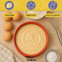 Banner - Molde Desmontable de Silicona para Bizcochos rojo 22 cm