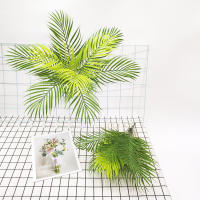 Planta Artificial De Palma Tropical De 52cm Con 9 Hojas Verdes Para Decoración De Jardín Oficina Y Fiesta Del Jungle Carnival - details 2