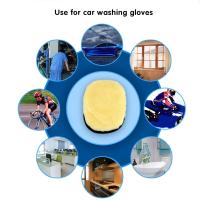 Guantes De Limpieza Para Coche 2pcs Cepillo De Lavar Con Paja Suave Para Limpieza Del Coche Y Esponja De Limpieza - details 4