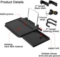 Tabla del asiento de coche, tabla plegable para el asiento de coche, tabla del ordenador, pequeña Mesa de comedor, escritorio, soporte del ordenador, TENEDOR del ordenador portátil - details 0