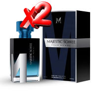 2 UNIDADES Majestic Soiree Eau de Toilette para hombre 100ml Montage Brands Fragancia inspirada en otros perfumes Pour Homme Colonia - details 0