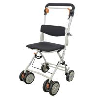 Mobiclinic® Carro de la compra con asiento Andador plegable Coliseo Monomando Acero Respaldo y Asiento acolchado Marca Española Sistema de frenado con Bolsa de la compra Ruedas 360º - details 0