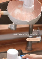 Cepillo De Limpieza Eléctrico Multifuncional Para Cocina Y Baño - Escobilla De Potencia Sin Cable Para Platos Ollas Y Sartenes - details 12