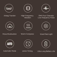 Masajeador De Lumbar Eléctrico Con Calor Y Vibración Inflable Control Remoto Soporte Espinal Para Masaje De Espalda - details 4