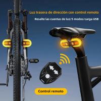 Luz Trasera De Bicicleta Con Señal De Giro Control Remoto Inalámbrico LED Recargable Por USB Lámpara De Advertencia Para Veloce Accesorios De Bicicleta - details 0