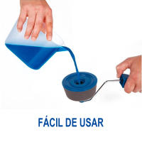 Juego completo de rodillos para pintar sin goteo | Rodillo Recargable con palo extensible | Kit de Rodillo de pintura con depósito integrado, antigoteo, no ensucia, fácil de usar | Muy útil en lugares de acceso difícil | Marca RevolutionLine - details 0